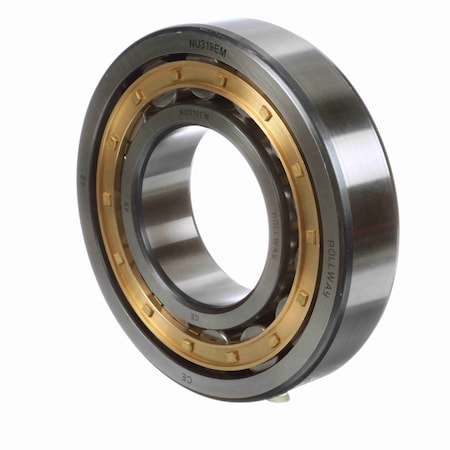 Rollway Cylindrical Bearing - Caged Roller - Straight Bore - Unsealed NU 315 EM